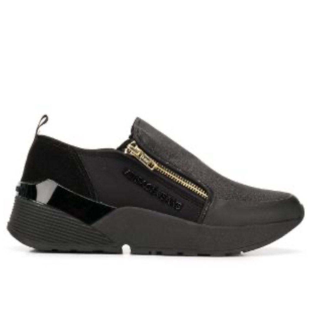 Versace Jeans Black Women’s Suede Glitter Sneakers Size 8